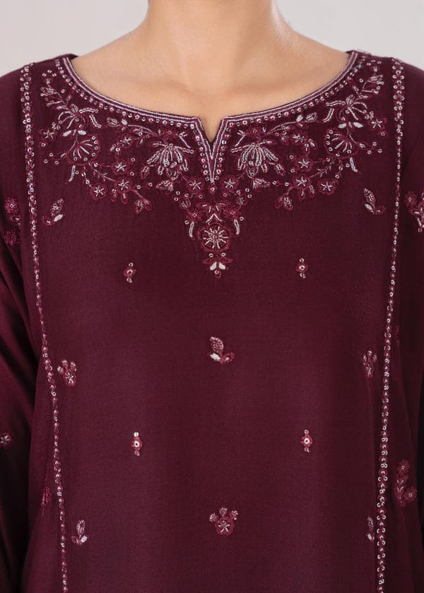 LARA EMBROIDERED 2PCS PLUM Ready To Wear