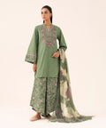 SAPPHIRE Unstitched 3 Piece - Embroidered Cotton Viscose Suit