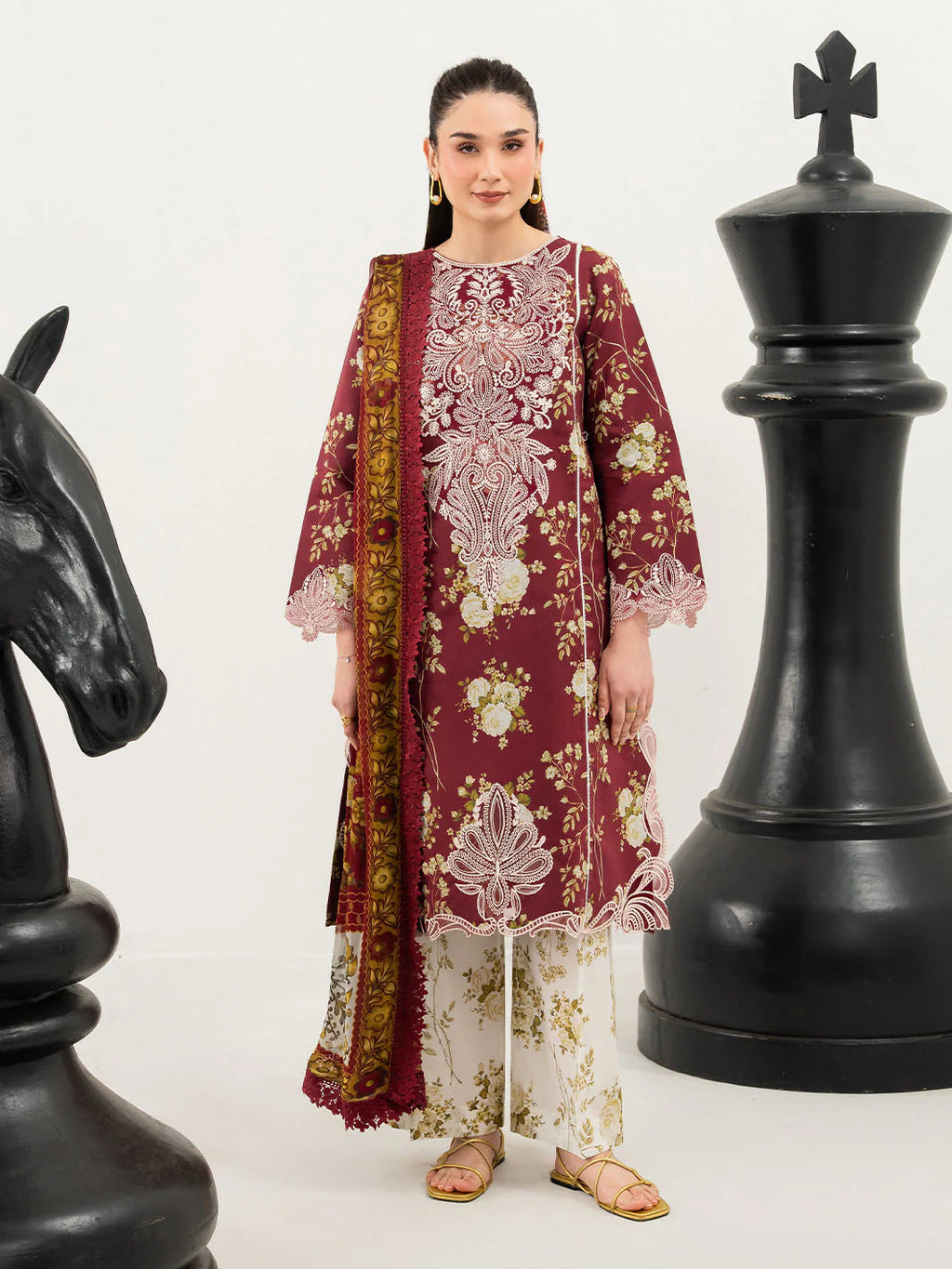 ANA-012 | 3 PC Lawn Unstitched