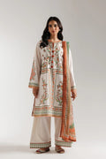 Unstitched ETHNIC-LWN-THREE PIECE SUIT