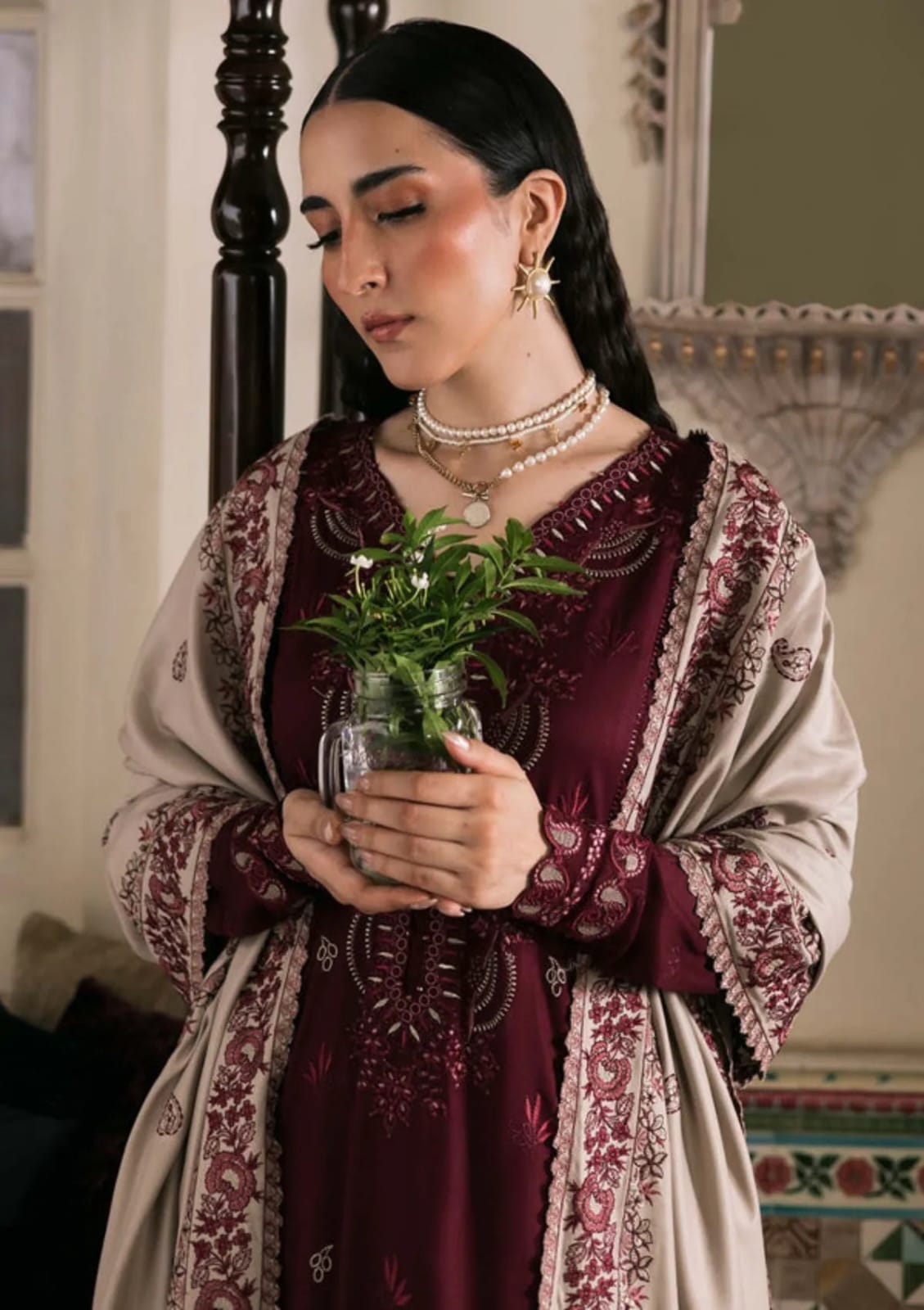 Unstitched Nureh Exclusive 3Pcs Suit