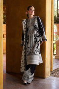 3PC Embroidered Lawn Suit with Printed Cotton Slub Net Dupatta