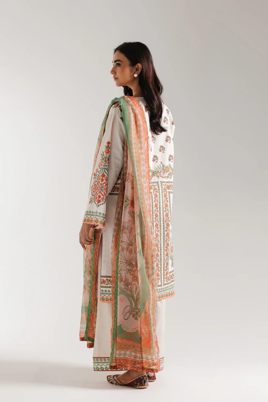 Unstitched ETHNIC-LWN-THREE PIECE SUIT