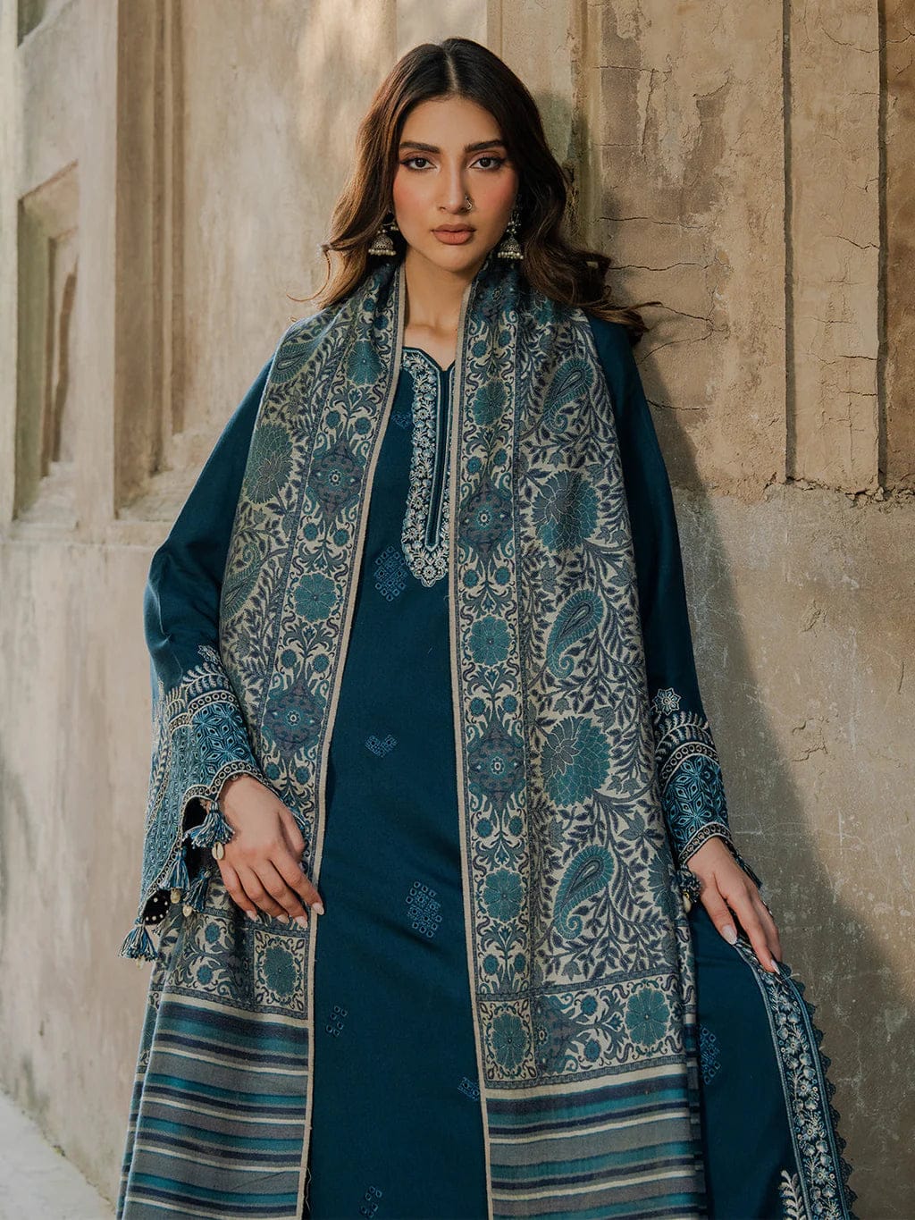 IZEL - 3PC Unstitched Lawn EMBROIDERED
